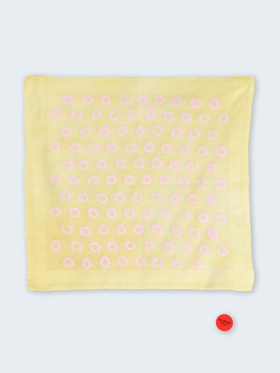 Bandana en voile de coton Bulles de champagne