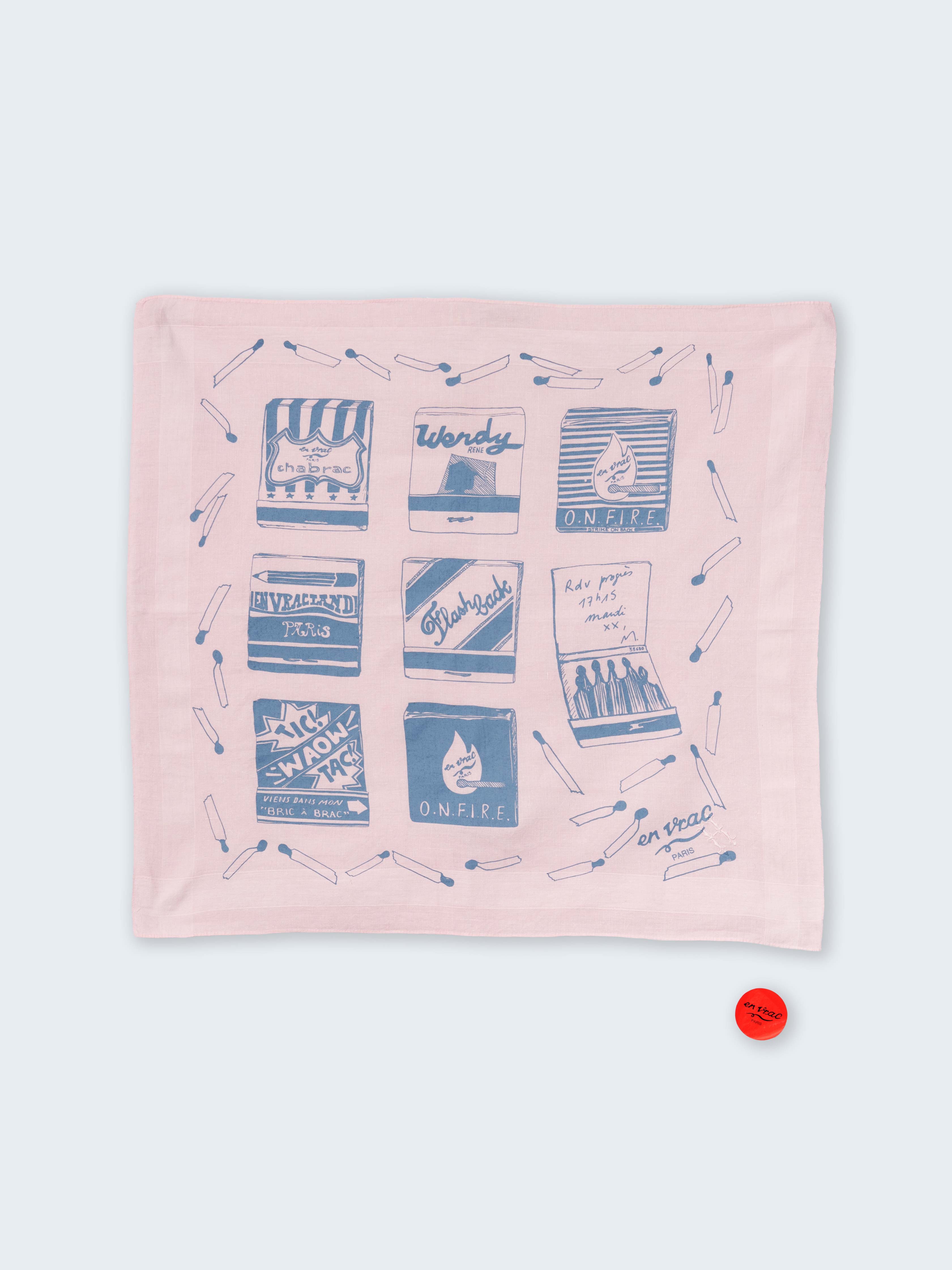 Bandana en voile de coton René's matches