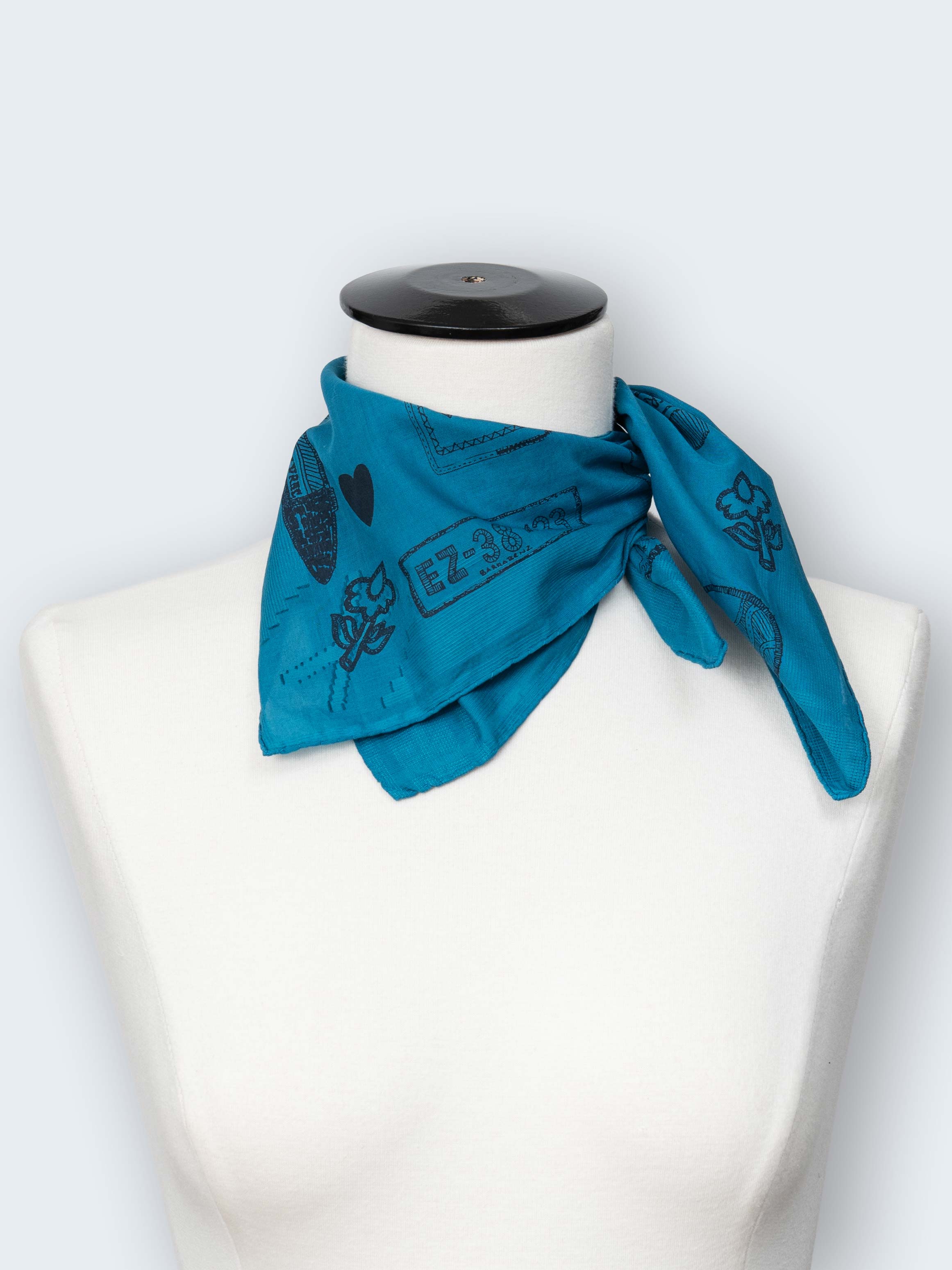 Bandana en voile de coton Ecussons En Vrac