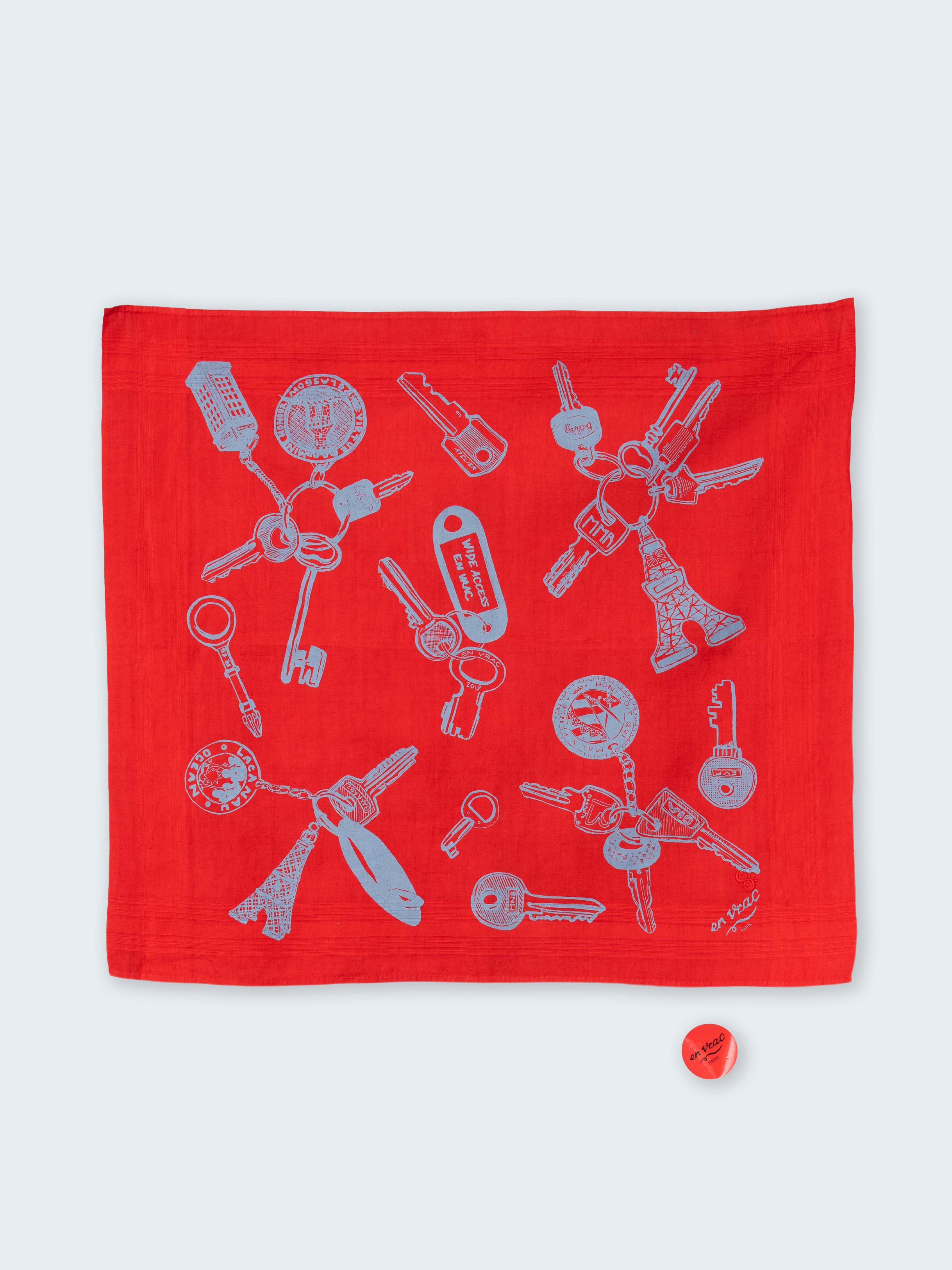 Bandana en voile de coton Hand me the Keys!