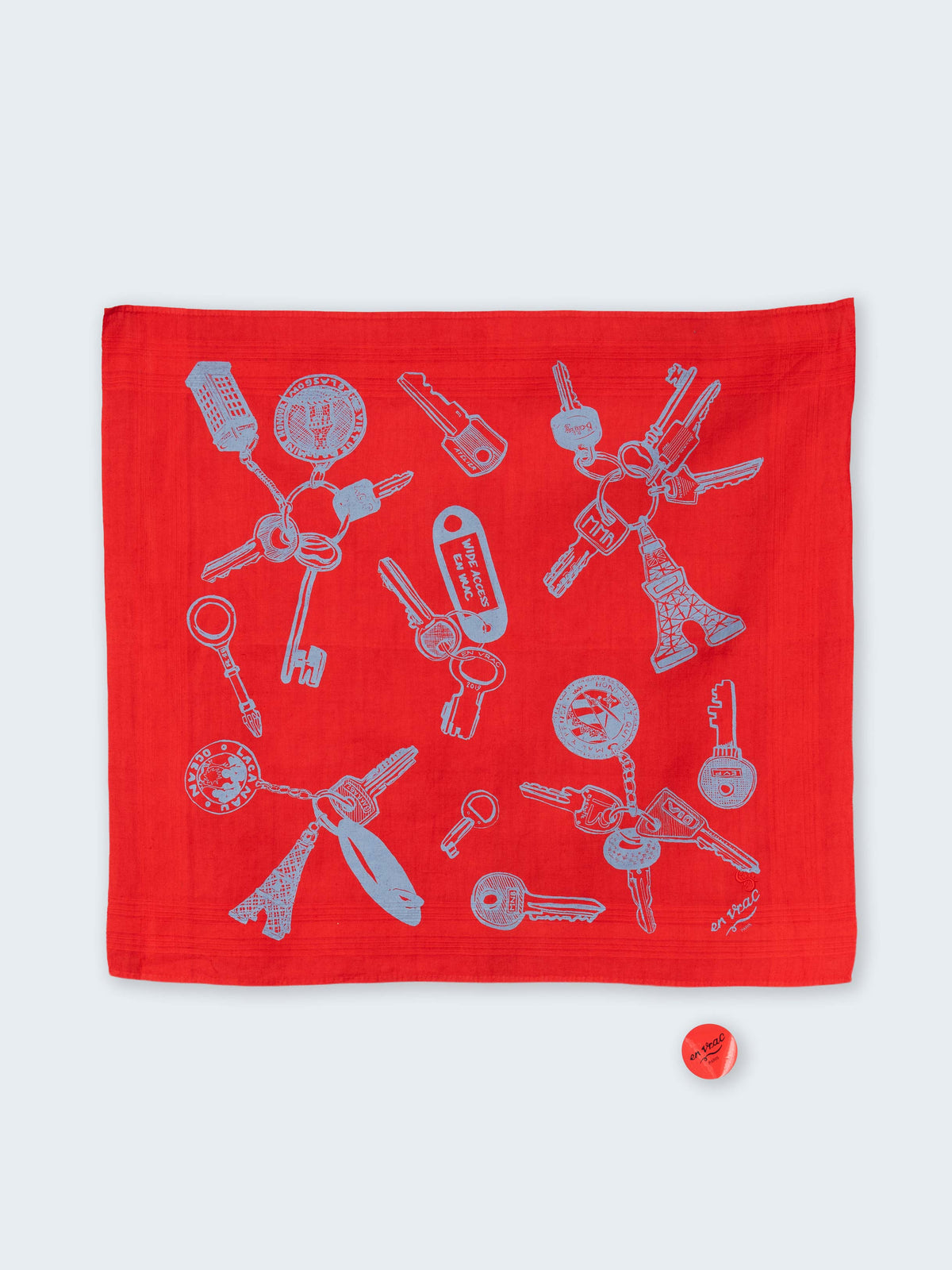 Bandana en voile de coton Hand me the Keys!