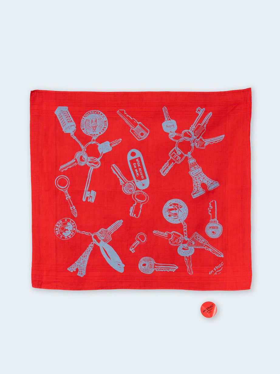 Bandana en voile de coton Hand me the Keys!