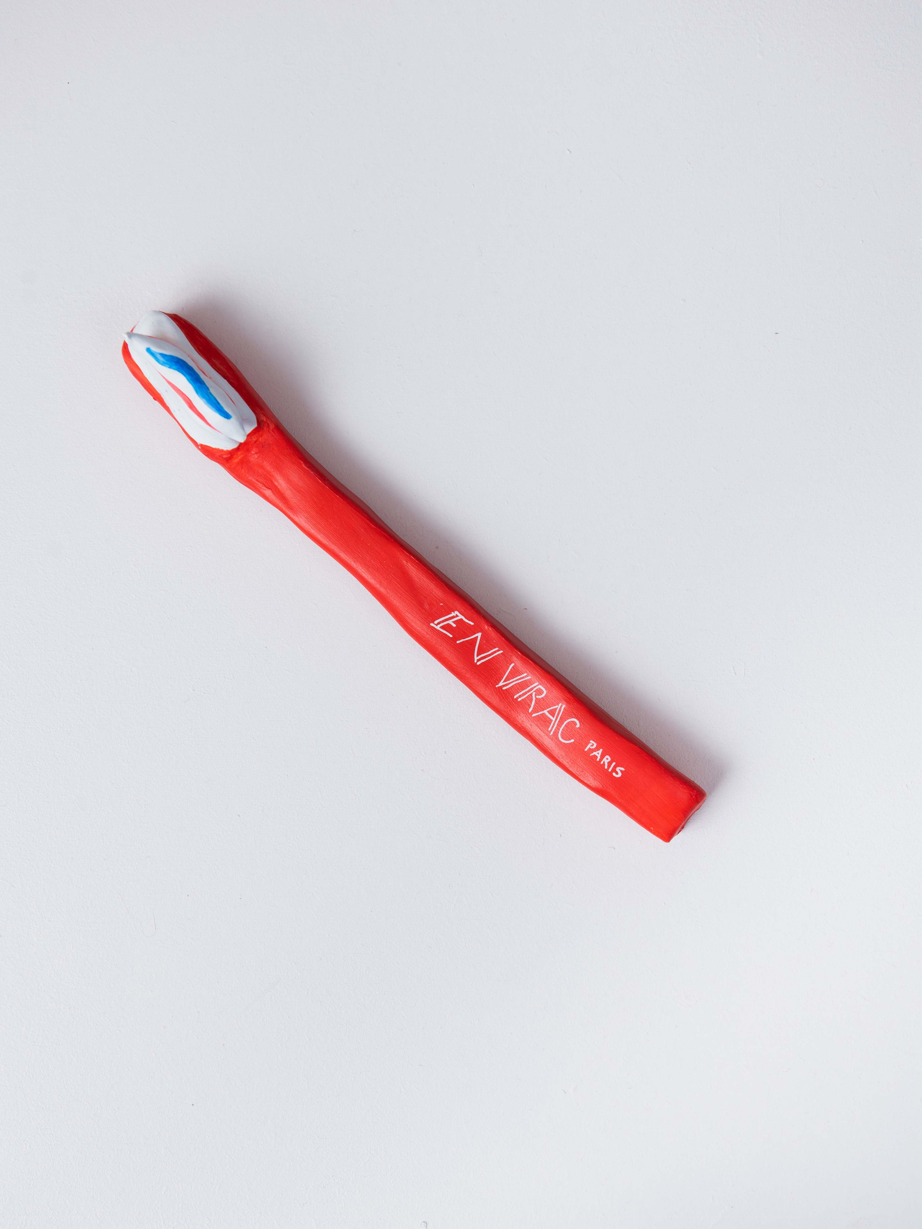 Red toothbrush