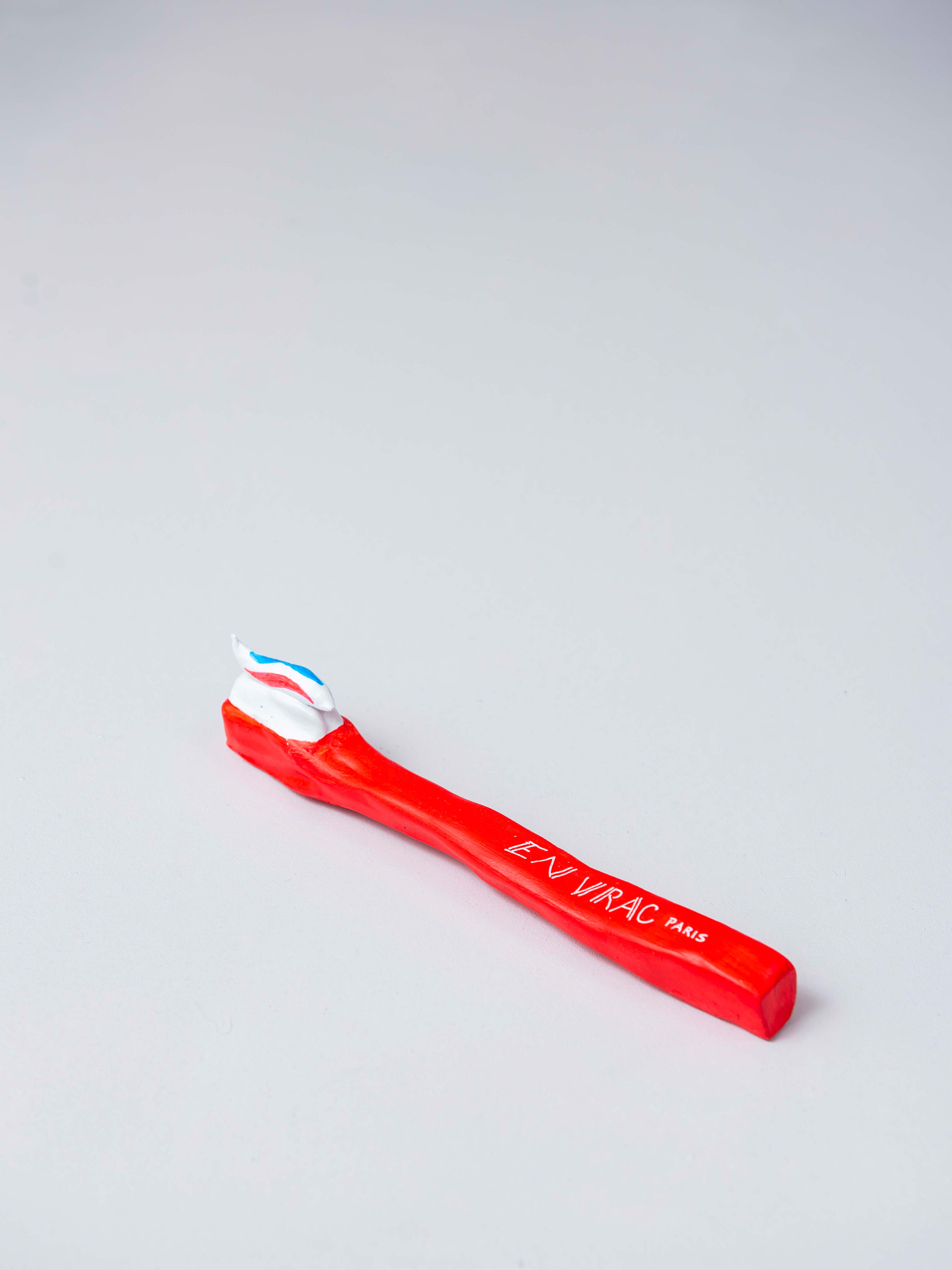 Red toothbrush