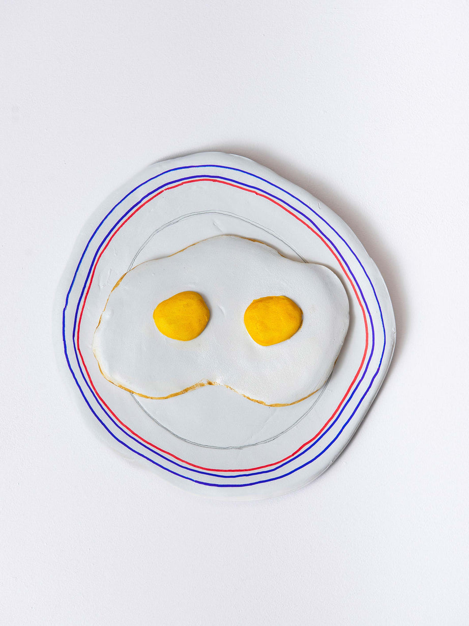 Assiette d'œufs au plat