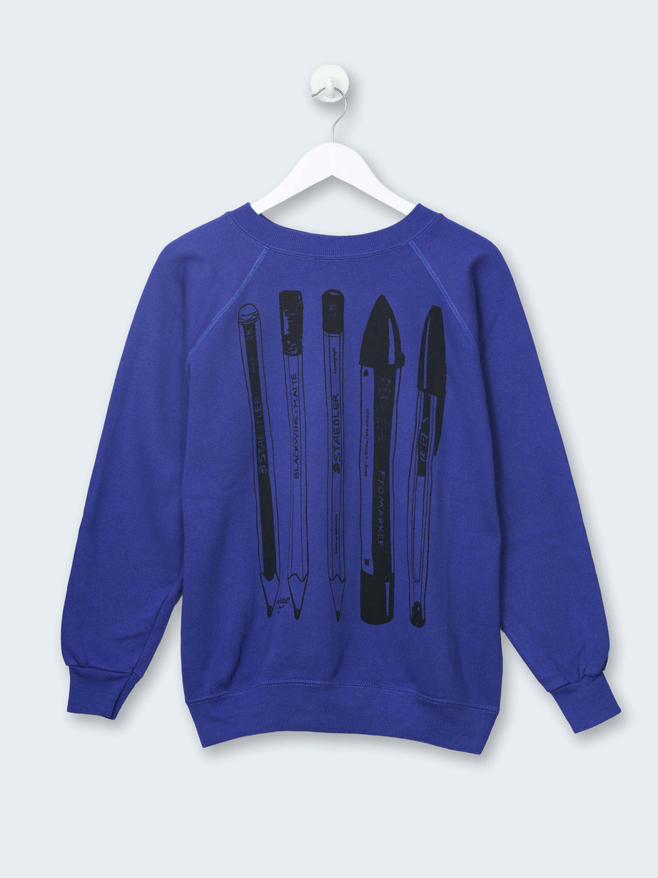 Sweat-shirt vintage Les outils du dessin
